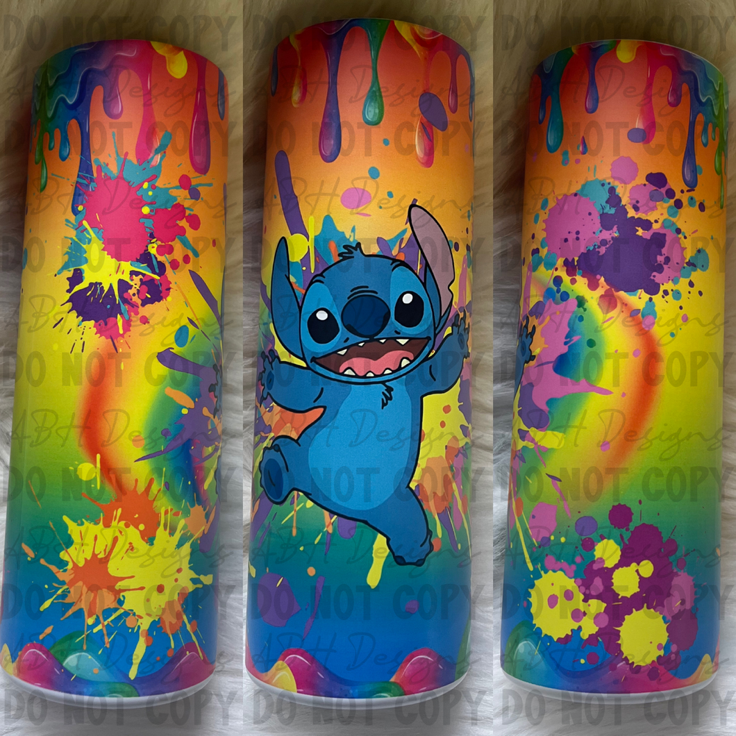 Stitch multi color tumbler